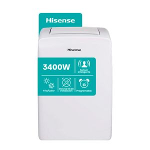 AIRE ACONDICIONADO PORTATIL HISENSE AP12HR4SEJS00PI FRIO/CALOR 2924 FRIGORIAS