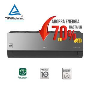 AIRE ACONDICIONADO SPLIT INVERTER LG S4-W24K2RPE FRIO/CALOR 5547 FRIGORIAS