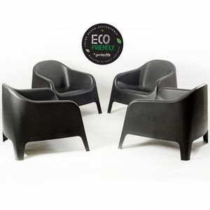SET DE 4 SILLONES GARDENLIFE V6965